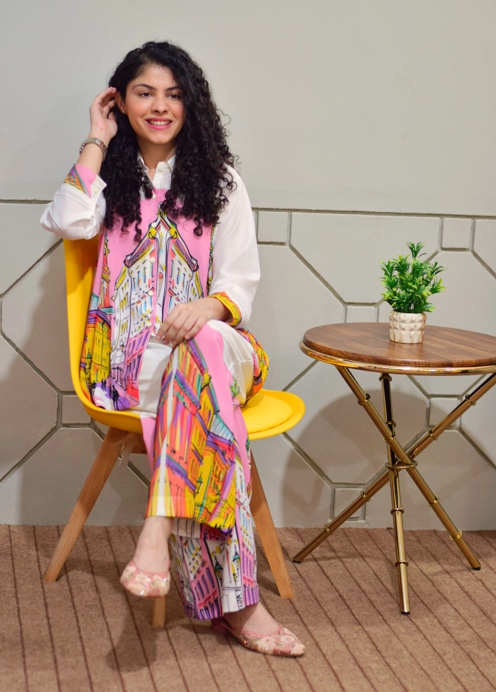 Baani colorful printed fashion look