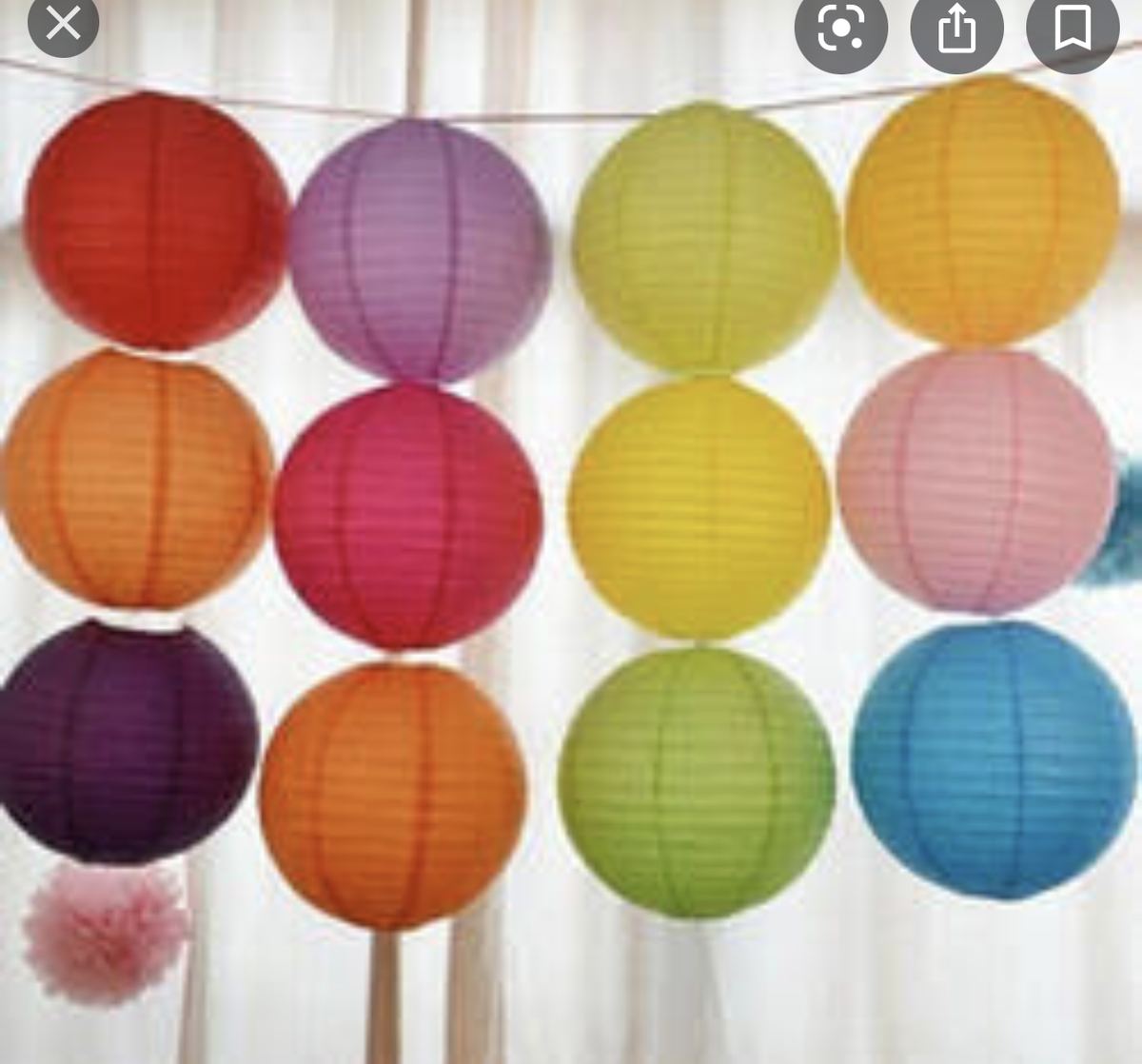 Colorful lantern moodboard reference
