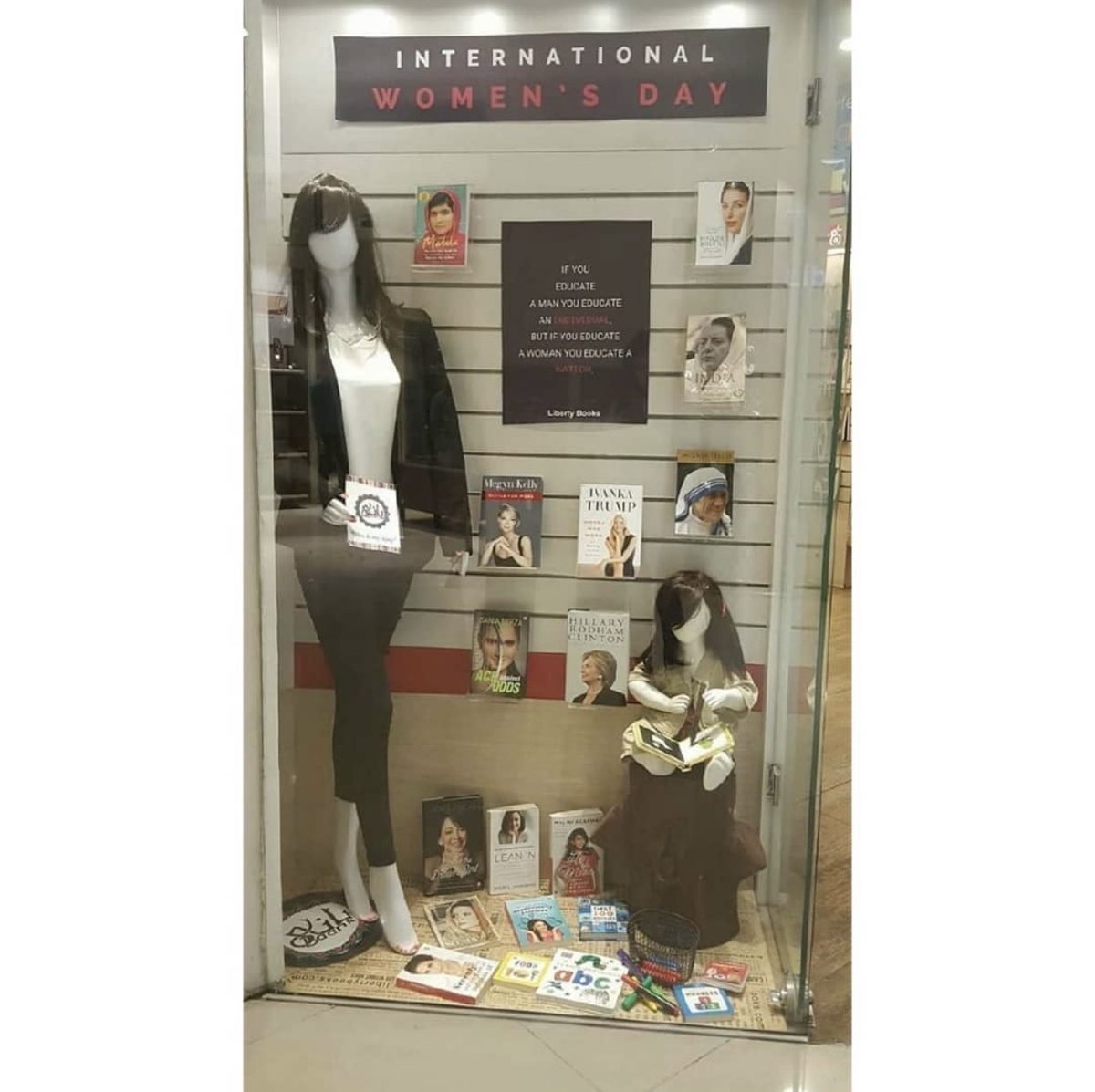 International Women's Day retail display created for Baani
